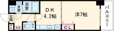 エンゼルプラザWESTⅠの間取り画像