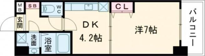 エンゼルプラザWESTⅠの間取り画像