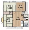 サンハイツ新井Eの間取り画像
