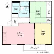 レーベンス富の原 A棟の間取り画像
