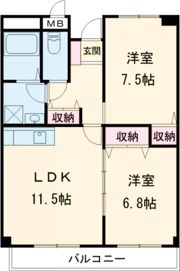 はぁーとめぞん明宝の間取り画像