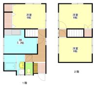 奥野様貸家の間取り画像