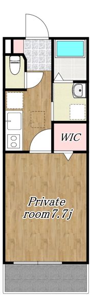 シャトークレアシオン郡元の間取り画像