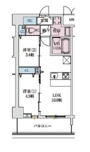 スプランディッドⅨの間取り画像