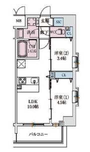 スプランディッドⅨの間取り画像