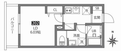 TWEED赤羽の間取り画像