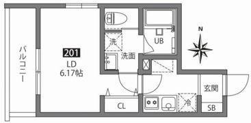 TWEED赤羽の間取り画像