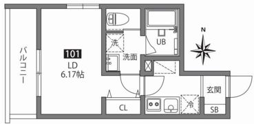 TWEED赤羽の間取り画像