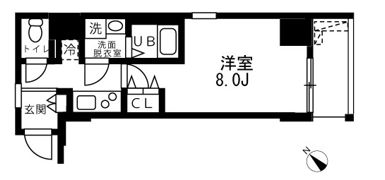 アリカ向島の間取り画像