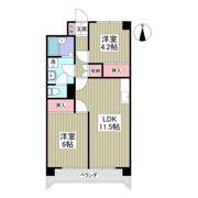 ハイツ荒川の間取り画像