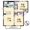 シャーメゾン熊野東 B棟の間取り画像
