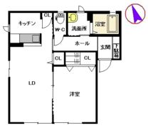 エントピア四方寄 B棟の間取り画像