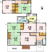 大宝借家の間取り画像