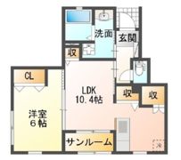 ドミール高山B棟の間取り画像