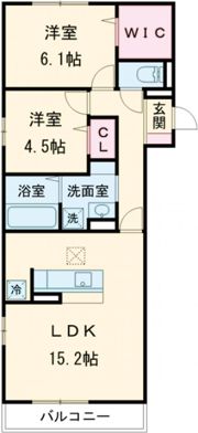 ティアラAの間取り画像