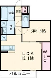 ティアラAの間取り画像