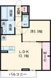 ティアラAの間取り画像