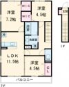 ティアラBの間取り画像