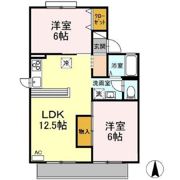 メゾン華城 A棟の間取り画像