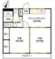 コータス牛久の間取り画像
