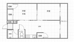ユナイテッド新貝の間取り画像