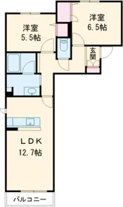 シャーメゾン プレミアス 本町の間取り画像