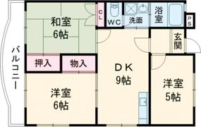 落合ハイツA棟の間取り画像