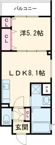 ラモーナ一津屋Ⅰの間取り画像