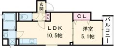 ラモーナ一津屋Ⅰの間取り画像