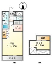 クローバーハウスCの間取り画像