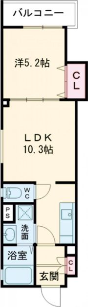 ラモーナ一津屋Ⅱの間取り画像