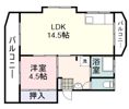コーポ入月の間取り画像