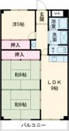 リバーサイド大和の間取り画像