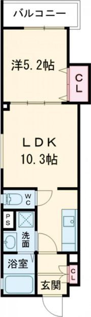 ラモーナ一津屋Ⅱの間取り画像
