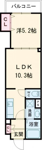 ラモーナ一津屋Ⅱの間取り画像