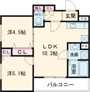 クリエオーレ大正の間取り画像