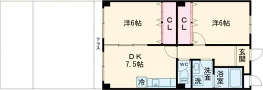 ハミングハイツの間取り画像