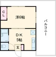 ハイツ長畑の間取り画像