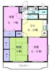 鯉田マンションの間取り画像