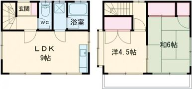 水野借家の間取り画像