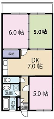 サンハイツの間取り画像