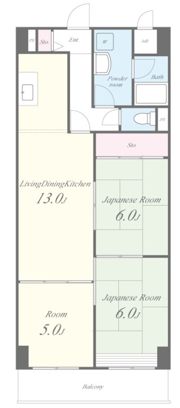 メゾン菱江の間取り画像