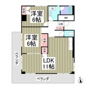 寿ハイツの間取り画像