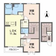ヴィラーチェ カネデンの間取り画像