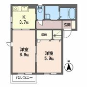 ヴィラージュCの間取り画像