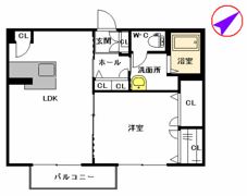 ヴィラ・パルコⅡ A棟の間取り画像