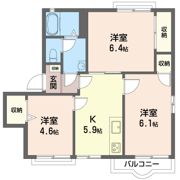 グラシューズつきみ野 Ⅲの間取り画像