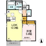 セジュール白石 Bの間取り画像