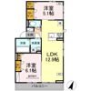 クレージュ大和町の間取り画像