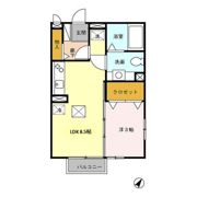 リバーサイドAの間取り画像